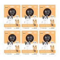 캣퓨어 미니스틱 그레인프리 4종 56g(7gx8p) 고양이간식, 6개, 참치+흰살생선