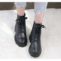 성수동 수제화 여자 가죽 워커 부츠 5cm