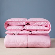 가벼운 오리털 이불 겨울이불 누빔 거위털 구스배게 호텔배게 구스다운 헝가리구스 화이트, 핑크색