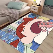 짱구 러그 발매트 귀여운 캐릭터 매트 거실 바닥 내방 인테리어 자취방인테리어