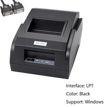 영수증프린터 감열지프린터 열전사 라벨 인쇄기 Xprinter 휴대용 프린터 기계 USB 및 블루투스 영수증 안드로이드 IOS 티켓 POS 빌 머신 58mm, XP58IIL LPT+미국 플러그