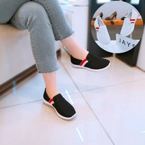 제이시 여자 여름 슬립온 메쉬 스판 3cm K017 니트신발