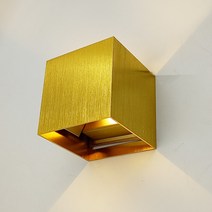 LED 벽등 / 아트빔 COB타입 6W 사각벽부등, 검정색
