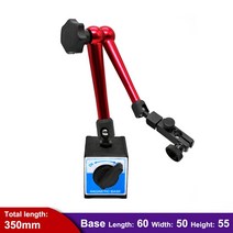 측정 범용 대형 다이얼 표시기 350mm 마그네틱 스탠드베이스 홀더 장비 보정용 0-0.8mm 0.01 테스트 비교기, 01 350mm-60-50-55