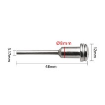 TS GLOBAL Dremel 로타리 액세서리 고속 강 회전 공구 맨드릴 3.17mm/ 6mm 연장 로드 원형 톱 블레이드, 01 2pcs 3.17mm