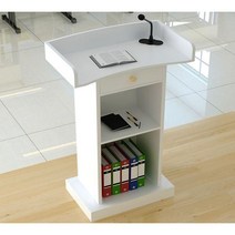 필경대 단상 강의대 교탁 강연대 사회자 학교 교단 발언대 학원 교회 테이블, D. 필경대 화이트(수납함 A)
