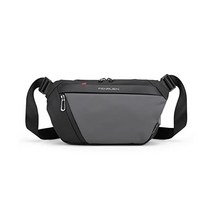 슬링백 FENRUIEN 숄더백 남성 다기능 방수 바디 백 다층 수납 대각선 가방 USB 충전 포트 첨부 오토바이 통근 산책 자전거 어깨걸이 2022년 모델