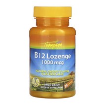 톰슨 비타민 B12 엽산 폴산 1000mcg 체리맛 캔디 30정