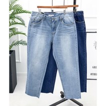 더제이엘 사계절용 와이드청바지 밑단컷팅진