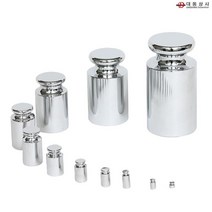 O대동상사 저울분동 원기둥형 50g 중량셋팅 분동케이스 M1급크롬 기준분동