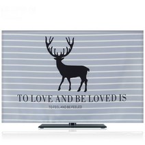 텔레비전 커버 TV 티비 덮개 티비 가리개 스타일 패브릭 벽걸이, C