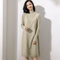 엄마돌원피스 니트 엄마돌 빅사이즈 뽀글이 롱 원피스 겨울 웨딩촬영 복장 크리스마스 연말 커플룩 복장