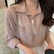 [오노마] ONM 쿨샵 다양한 코디 여성 여름셔츠 통풍잘되는 셔츠