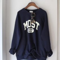 키홍샵 모스트 오버핏 레글런 여자 맨투맨 티셔츠