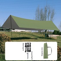 휴대용 아웃도어 캠핑 그늘막 3x5m 2x3m 여행 텐트 방수 차양 캐노피 지붕 상단 관광 천막, [01] 2x3m, [01] Army Green No Pole