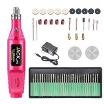 전동드릴 미니 드릴 전기 조각 펜 가변 속도 로타리 도구 키트 연삭 연마를위한 조각사, pink-58pcs+미국