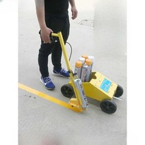 주차선 도색 기계 도로선 경기장 마킹 라인기, L자형 4륜 조절식 카트