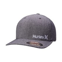 헐리 Men s One & Only Corp Flexfit Perma Curve Bill 야구 모자