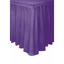 Unique Industries 딥 플라스틱 테이블 스커트 파티 용품 - 다크 퍼플 73.7cm x 4.3m(29인치 x 14피트) 멀티컬러