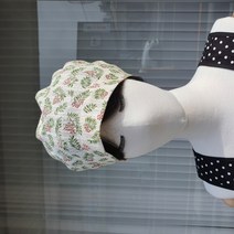 에벤에셀 퀼트 수제품 들꽃 면 두건