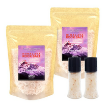 히말라야 핑크소금 granules 1kg + 그라인더, 6세트