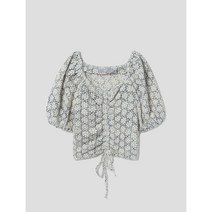 [에잇세컨즈] 아이보리 레이스 앞셔링 블라우스 (112765BY10)