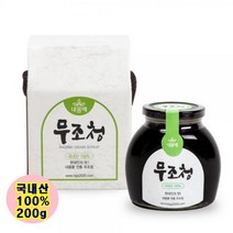 국내산 조청 무조청 100% 국산 무설탕 조청 국산재료 100% 무 엿기름 쌀 배 농축액 도라지 생강 6가지 재료로 정성 으로 만든 국산조청, 200g