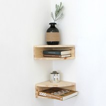 기타 바보사랑[럼버잭]원목 코너선반, 1개