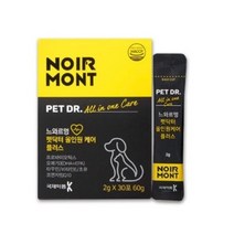 느와르멍 펫닥터 올인원 강아지 고양이 장 유산균 오메가3 종합영양제, 3개