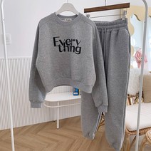 하이데일리 도톰한 오버핏 루즈핏 맨투맨 에브리 기모 조거 트레이닝세트