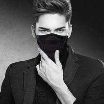 파니파오 링클핏 롱 스포츠마스크, 블랙