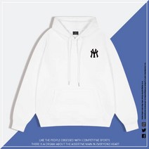 MLB 남녀공용 후드티 커플 캐주얼 긴팔 티셔츠 스웨터 무지 뉴욕 양키스 로고 7color