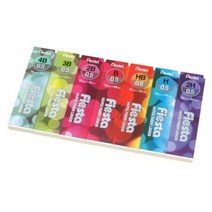 기타 바보사랑[제이펜즈]펜텔 피에스타 하이폴리머 샤프심-0.5mm(7종), HB