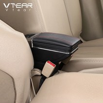 Chevrolet Orlando Armrest 용 Vtear 인테리어 센터 콘솔 팔걸이 보관함 부품 자동차 스타일링 장식 2016, 02 Red thread