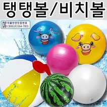 비치볼 [탱탱볼] 비치볼/물놀이공/워터볼/장난감공/탱탱공/어린이용 고무공/물놀이용품, 수박탱탱볼