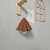 전등갓 당기는전구 아이방조명 수면등 신생아수유등, 진브라운