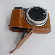 카메라 케이스 가방 카메라 가방 PU 가죽 하프 바디 세트 커버 Leica Q Q2 T Q116 X Vario 113 117 MP M240, 02 C-LUX Brown