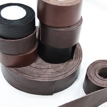 룽고가죽 100%천연 가죽끈 2종 천연소가죽 3색-바테이프 바이어스 의류수선 악세사리제작 각종손잡이리폼, A다크브라운, 1개