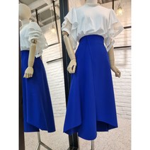 [반다리] 고퀄 텐션 언발컷팅 미디스커트