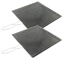SN월드 개별 비닐포장 접석쇠 (대 33cm) 양면 고기석쇠 숯불 그릴 손잡이석쇠, 접석쇠(대)33cm비닐포장 2개