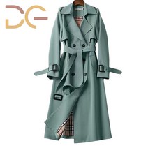 Dige 빈티지 루즈핏 롱 트렌치코트 빅사이즈 3XL