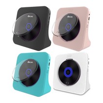 [SHAOMI] KECAG 블루투스 데스크탑 CD플레이어 충전버전, 핑크