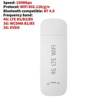 무선모뎀 4G 무선 라우터 블루투스 호환 4.0 150Mbps 모뎀 스틱 SIM 카드 슬롯 홈 오피스 용 모바일 광대역, 02 02