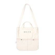 [가방팝] [드라이프]LOGO ECO BAG - ECRU 크로스 에코백