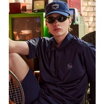 헤드 X THE 맨투맨 스웨트 남여공용 세미슬림핏 HRC 자수 카라넥 반팔 티셔츠 클린네이비 JHTAX23800NYX