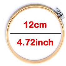 10-40cm 미니 나무 자수 크로스 스티치 후프 키트 링 프레임 대형 바느질 도구 스레드 치실 타래, 02 12CM