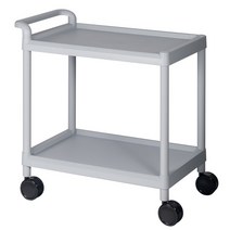 특대형 2단서빙카트(2003A) 플라스틱 운반차 웨건 병원 드레싱카 한의원 요양원 식당 이동트레이 왜곤 왜건 보조테이블 배식카트 급식실, 브레이크바퀴2개변경