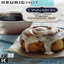12 Count (Pack of 1) Light Roast Coffee Cinnabon Classic Cinnamon Roll Keurig Single-Serve K-Cup P, 1