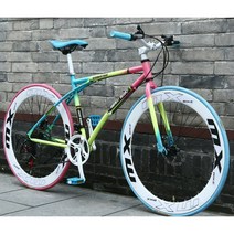 가성비 입문로드자전거 남여 싸이클 자전거 로드바이크, 신상24단60단레인보우컬러