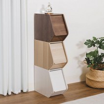[아이리스코리아] 아이리스 1단 도어형 공간박스 정리함 수납함 STB-200D, 색상:브라운